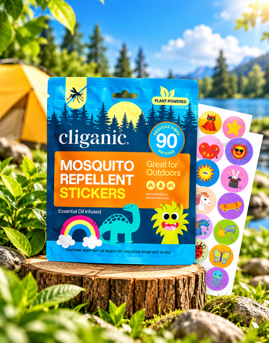 🦟 Cliganic – Parches Repelentes de Mosquitos x90